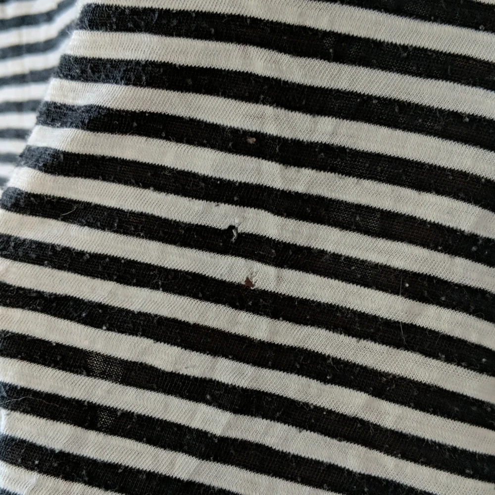 ANTHROPOLOGIE POSTMARK ASYMMETRICAL HEM STRIPED LO